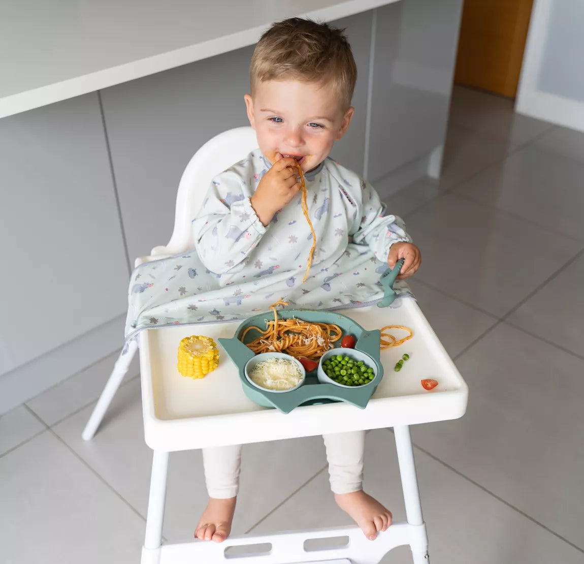 Uilvormig kinderservies met zuignap – vrolijk en praktisch eetbord voor kleintjes - avondeten - diner - tussendoortje