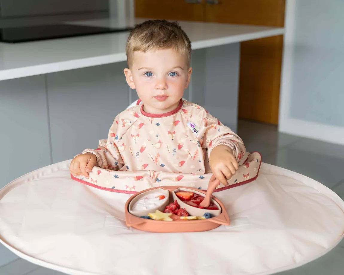 Vossenbordje met stevige zuignap – voorkomt knoeien tijdens het eten van peuters - fruit - dipje